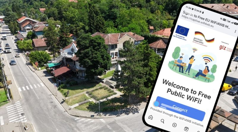 Пројекат Немачке развојне сарадње (GIZ) „WiFi за Западни Балкан”: Бесплатан јавни Wi-Fi на две локације у Малом Зворнику